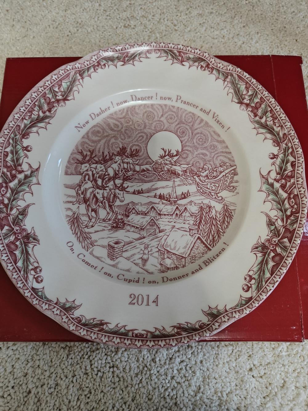 Johnson Brothers Collector Plate 2014